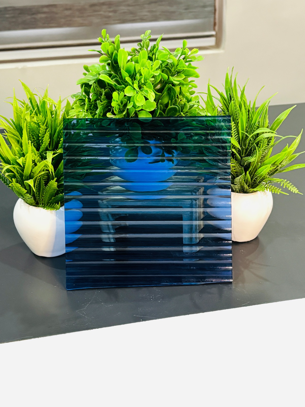 Blue Tinted Moru Glass