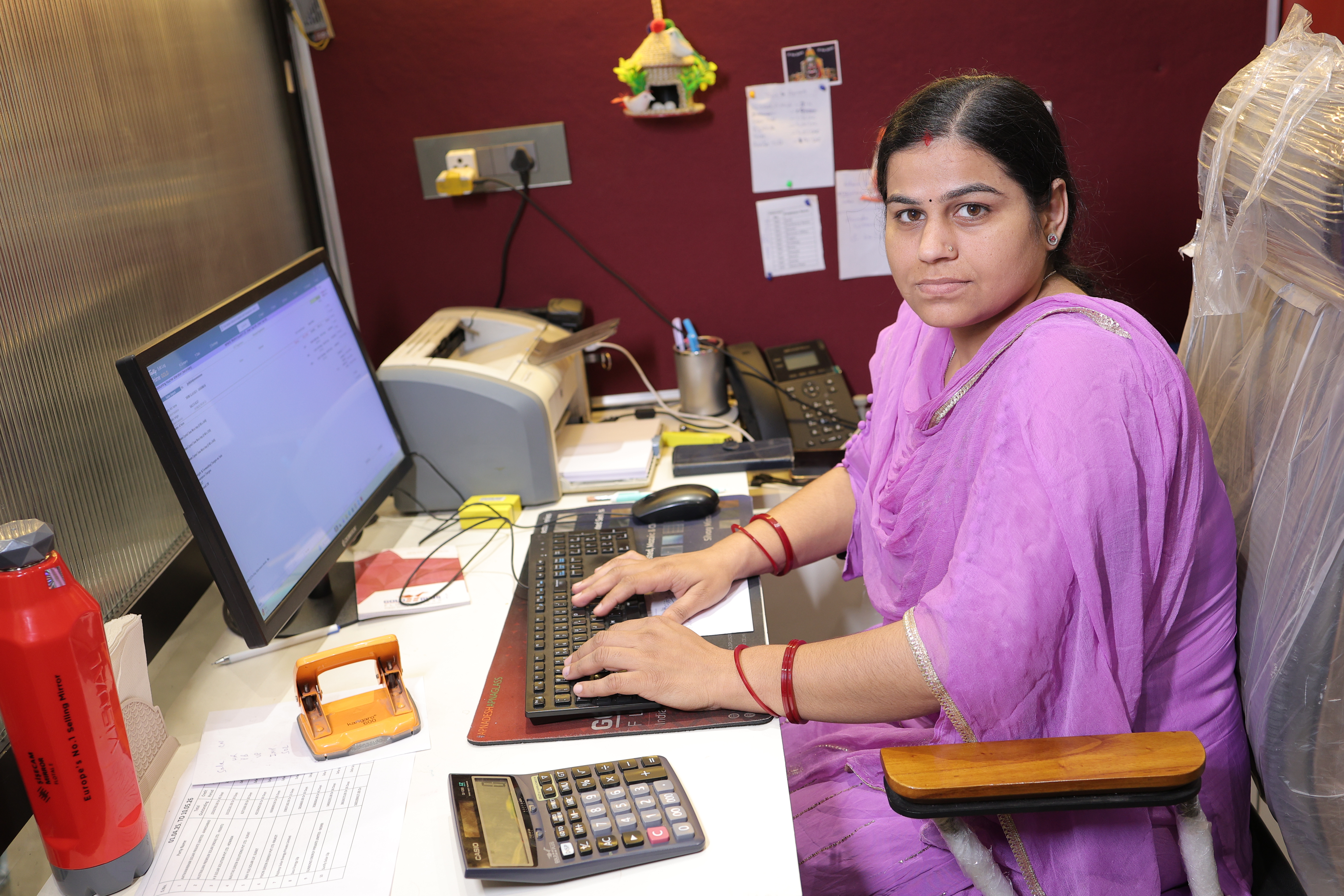 Tirupati Glass accounts and office work